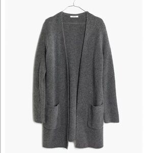 Madewell Backstage Wool Long Cardigan Sweater - Size M